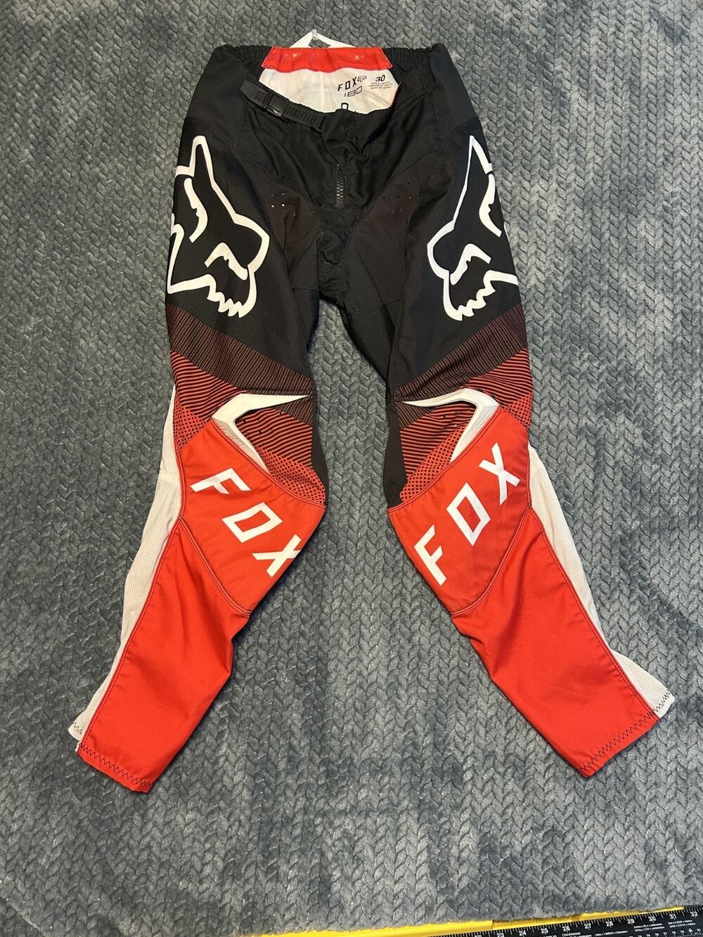 Fox Racing 180 Motocross Pants Mens 30 Red MX Dirt Bike Riding Performance Gear